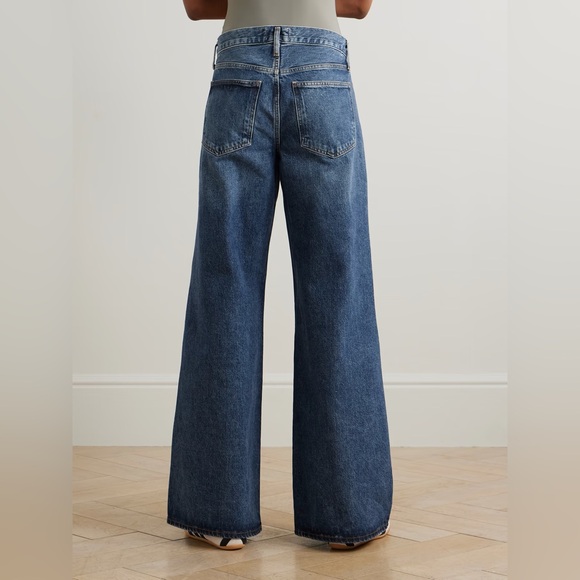 AGOLDE Clara Baggy Low Rise Wide Leg Organic Jeans Size 24 - Picture 3 of 10